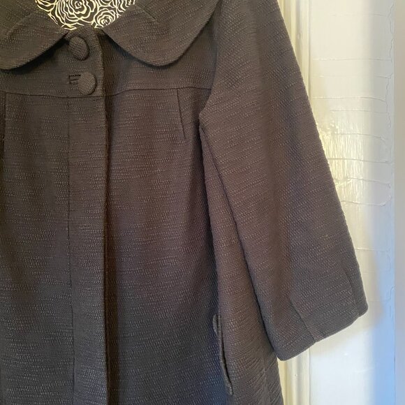 Lilly Pulitzer Black Pea Coat - Picture 4 of 7